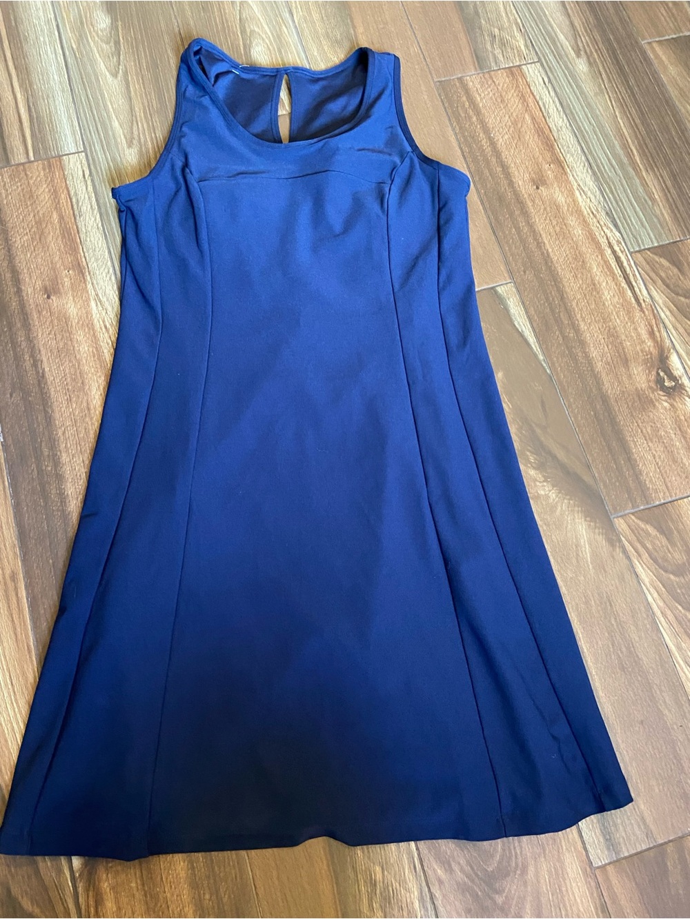 Sleeveless Navy Athletic Dress - Picture 2 of 9